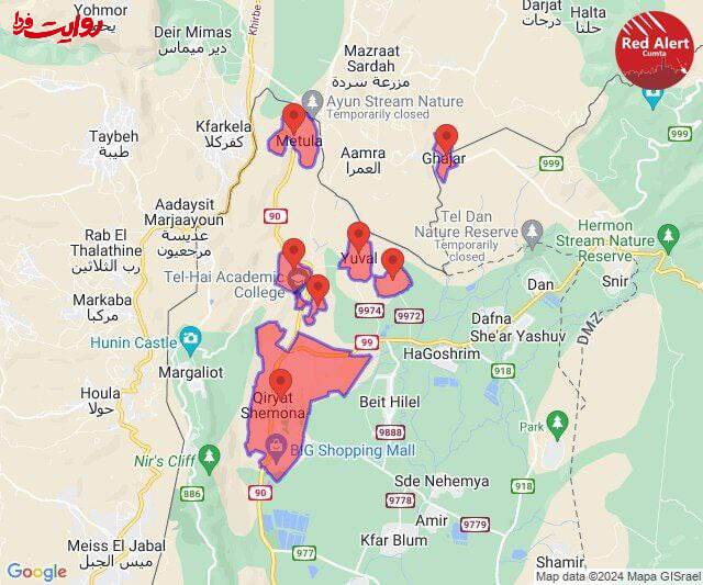 موج جدیدی از حملات راکتی به شمال اراضی اشغالی شروع شد