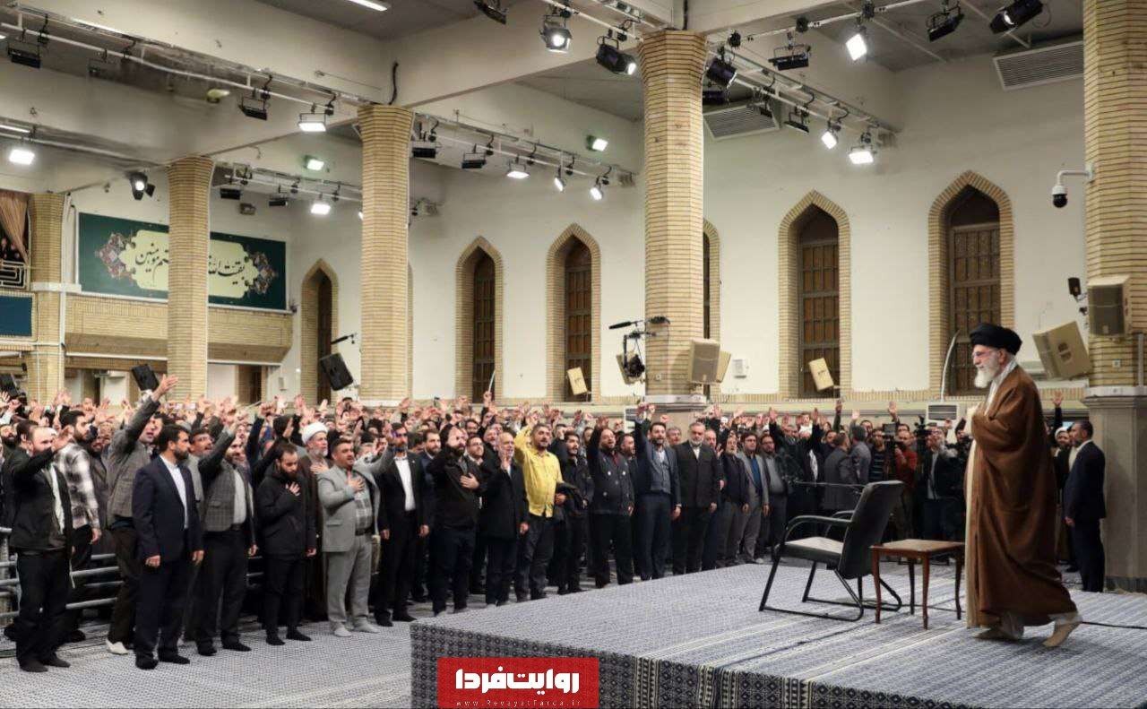 حضور پسر حاج قاسم سلیمانی در دیدار امروز اقشار مختلف مردم با رهبر انقلاب